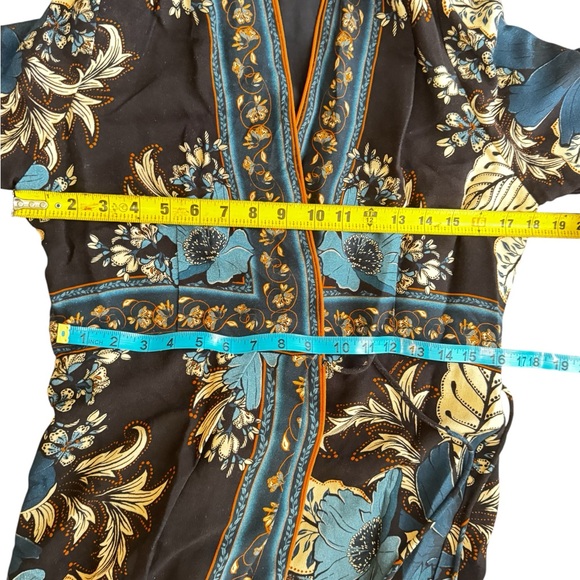 FARM Rio Blossom Tapestry Black Midi Dress Women Size S(MSRP$260 - Picture 16 of 16